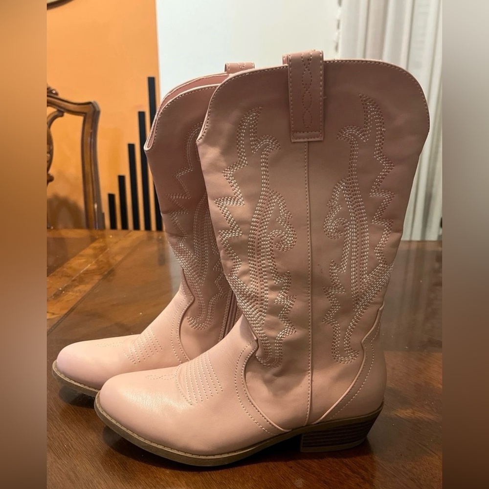 Pink boots